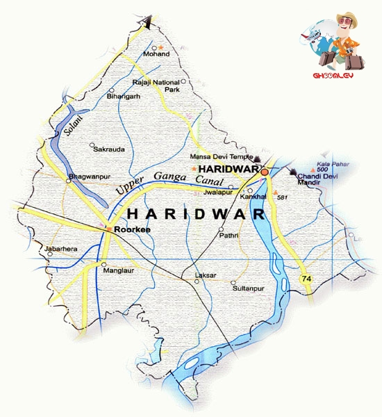 haridwar tourist map pdf